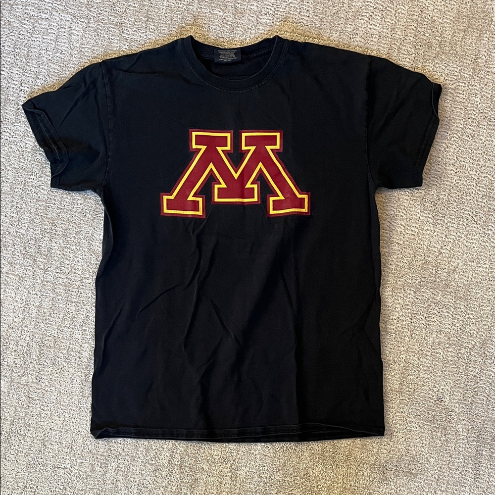 MV Sport Black Tee with Red and Yellow M Logo